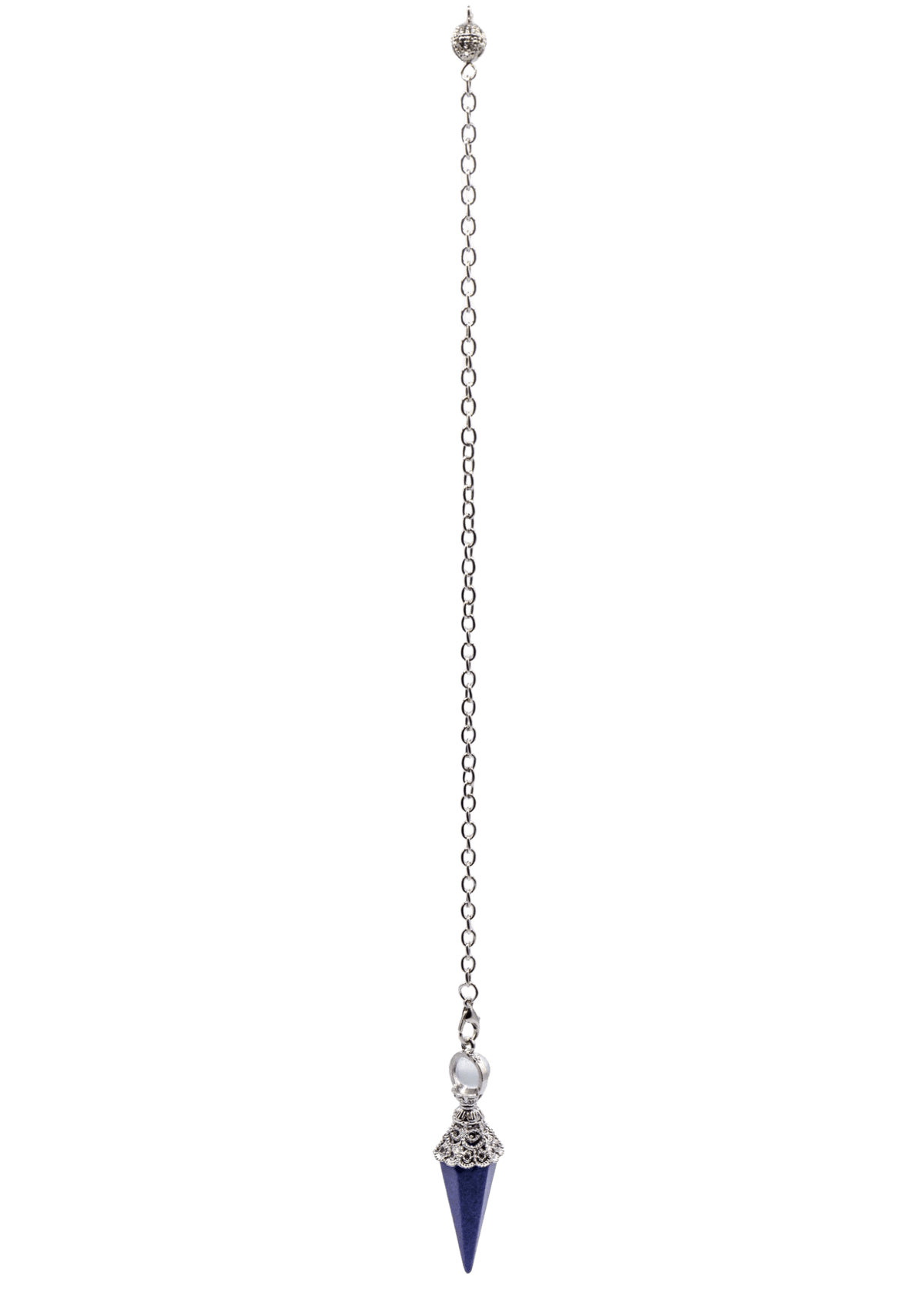 Ornate Lapis Crystal Pendulum
