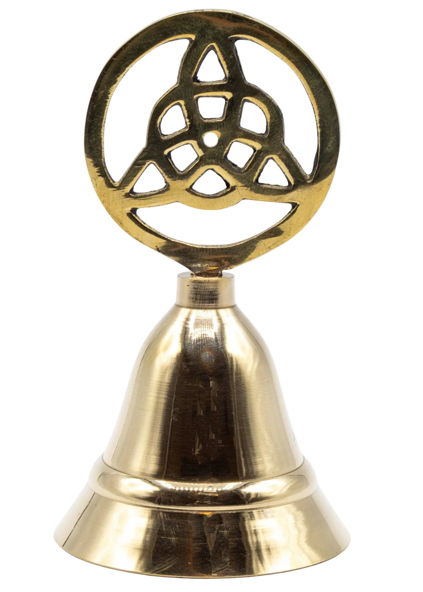 4" Brass Triquetra Altar Bell