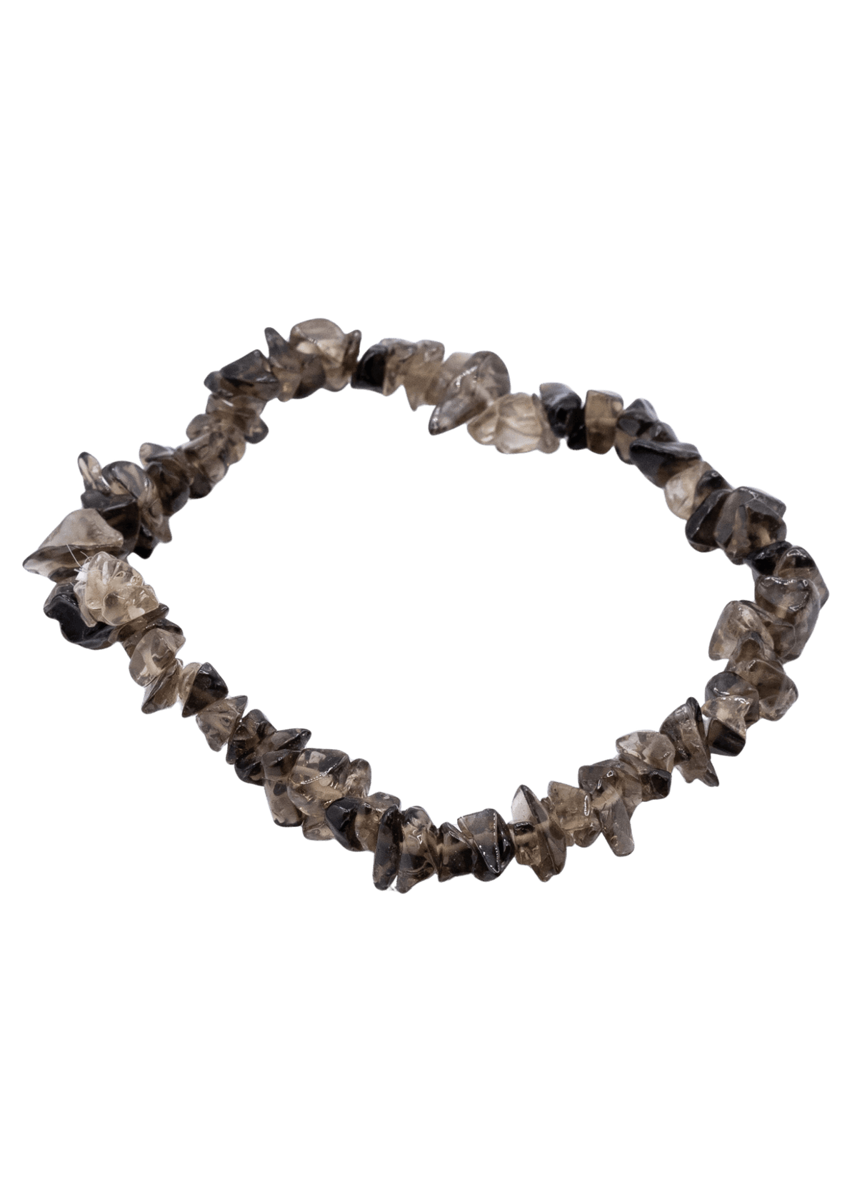 Smoky Quartz Chip Stretch Bracelet